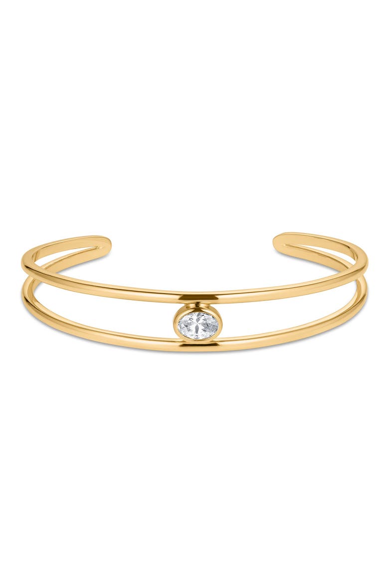 Monroe Cuff Bracelet, Main, color, 14K GOLD PLATED