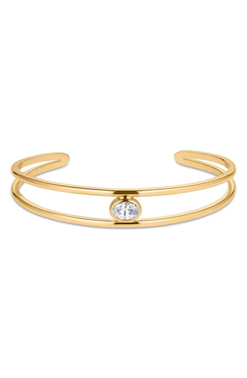 Monroe Cubic Zirconia Cuff Bracelet
