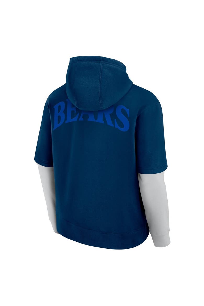 Unisex Fanatics  Navy Chicago Bears Sleek Elements Pullover Hoodie, Alternate, color, Navy