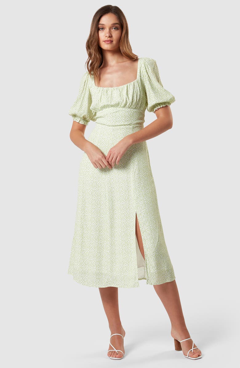 Charlie Holiday Mia Print Midi Dress, Alternate, color, 