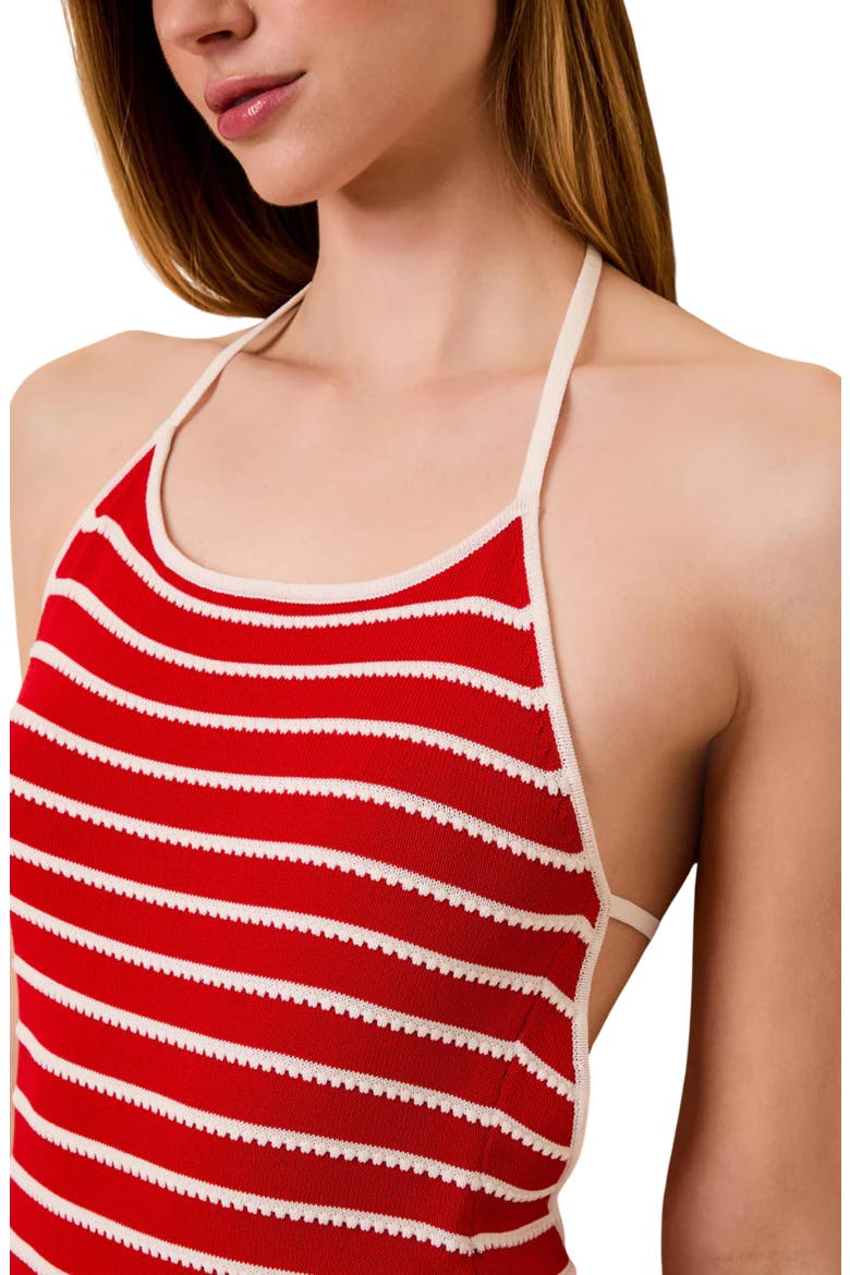 The Lottie Stripe Sleeveless Knit Maxi Dress, Alternate, color, LIPSTICK RED