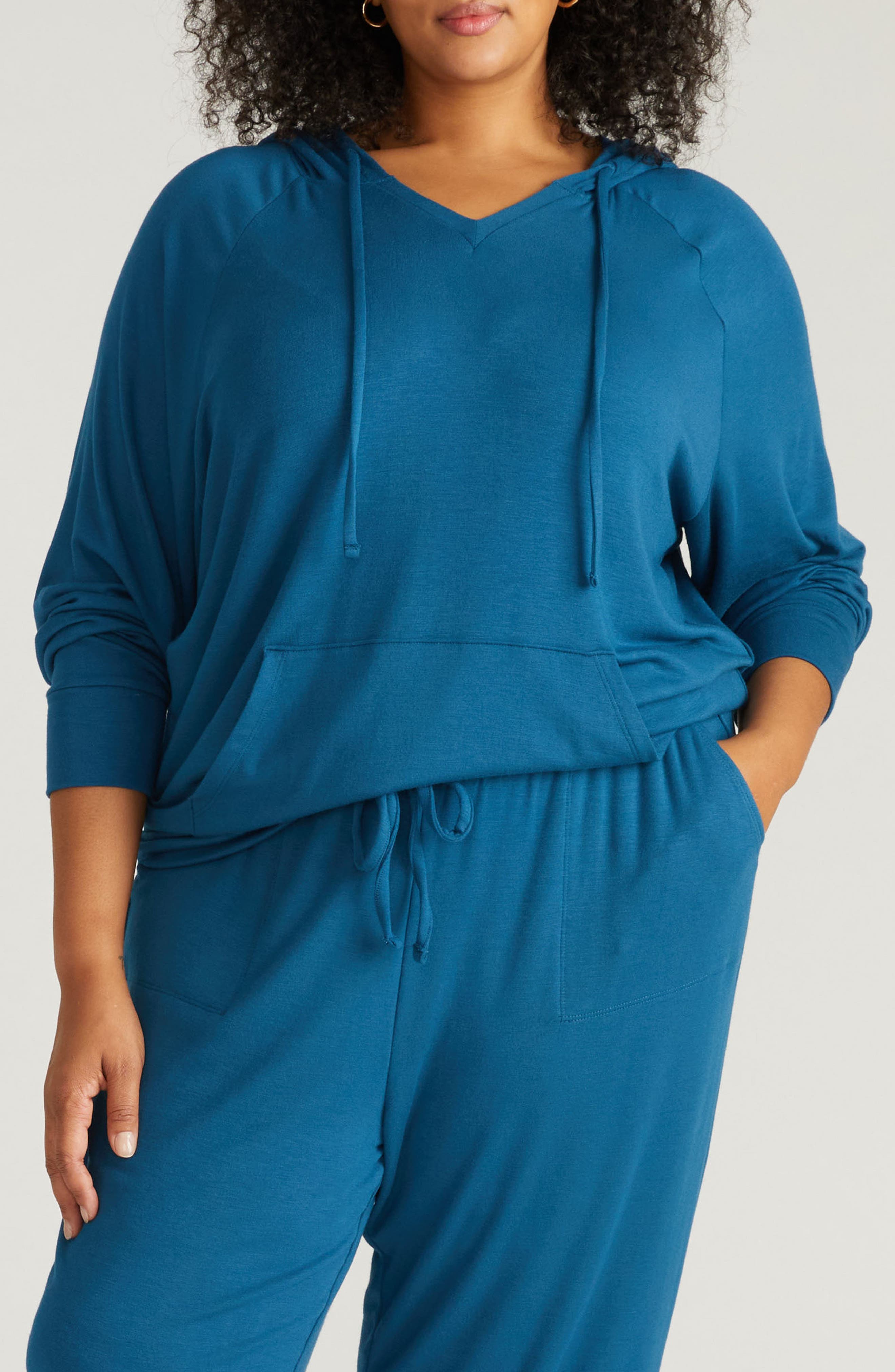 Universal Standard Travel Knit V-neck Hoodie