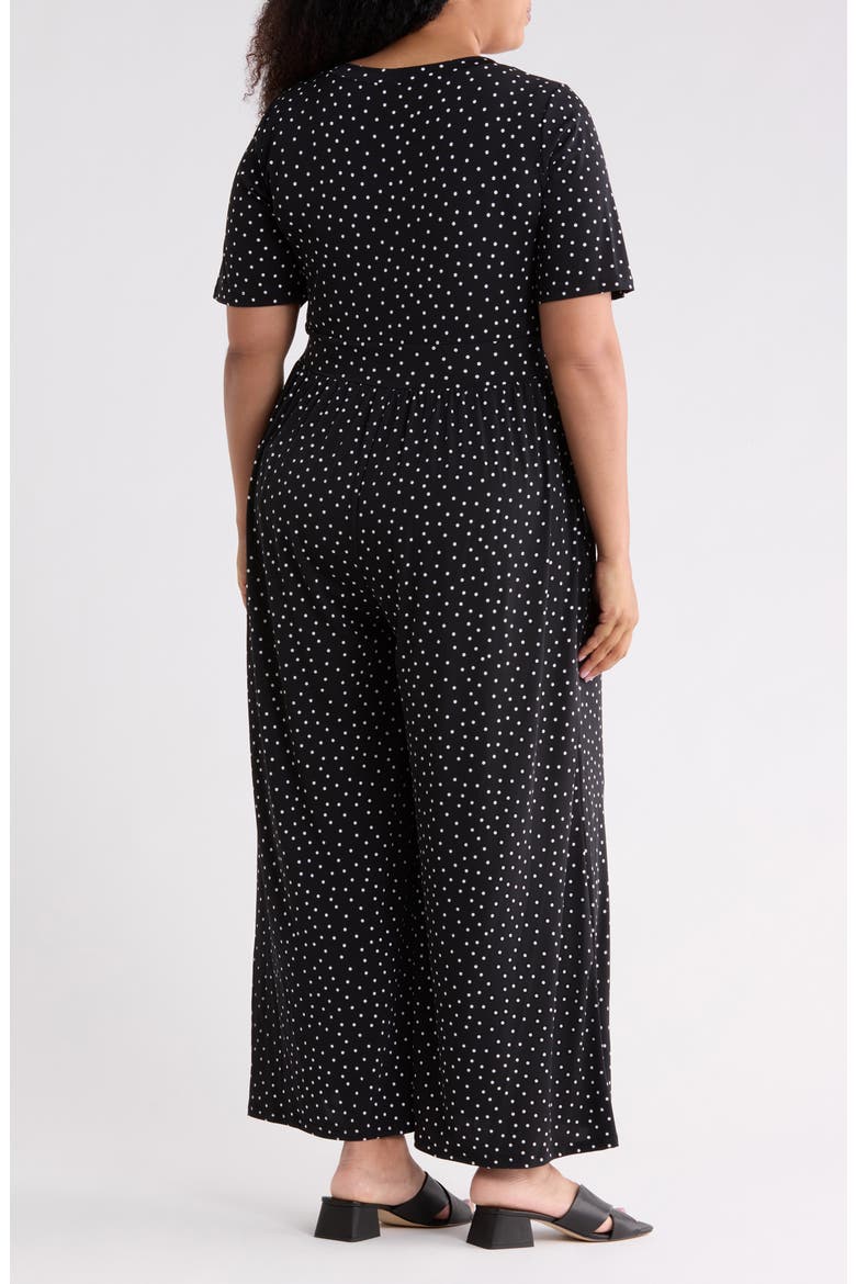Polka Dot Wide Leg Jumpsuit, Alternate, color, BLACK DOT
