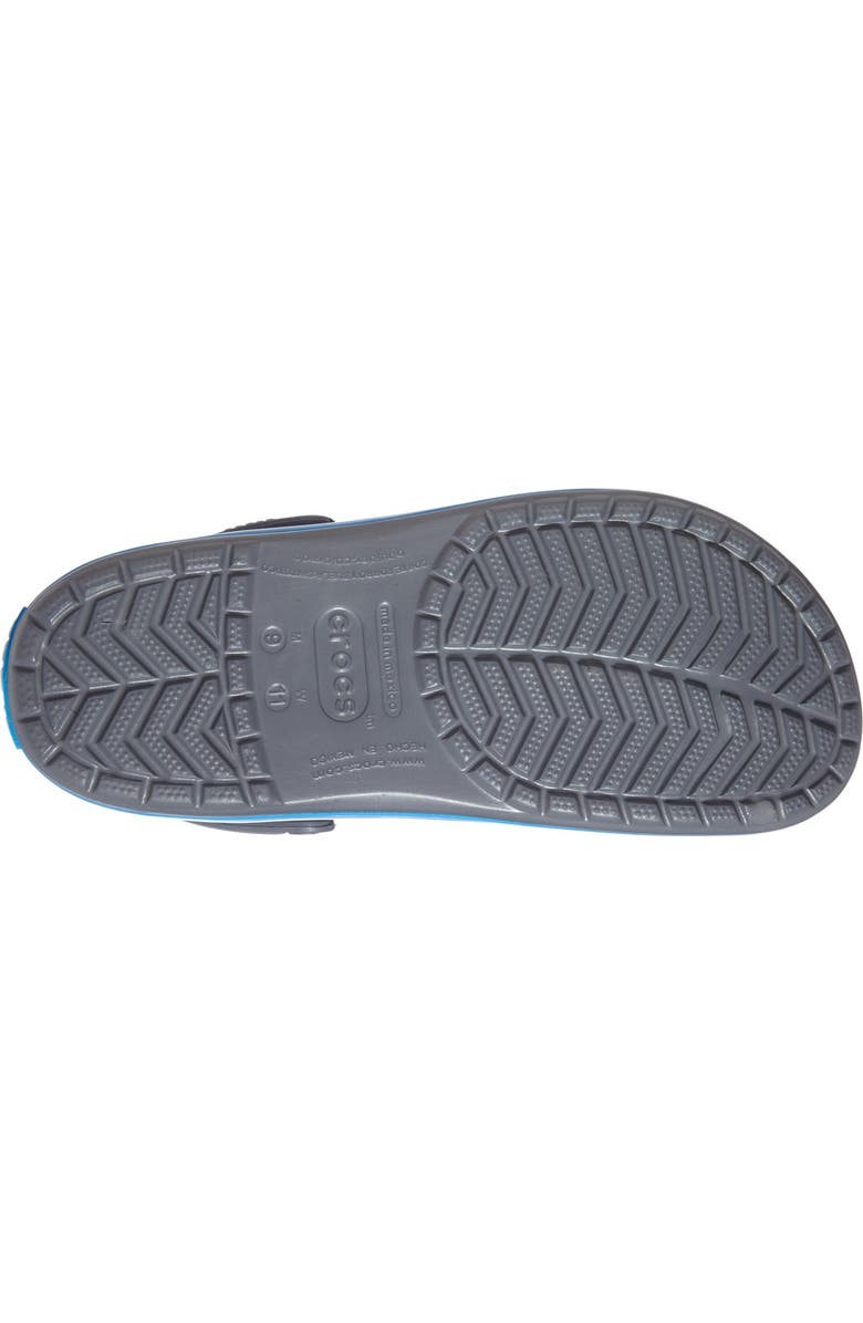 CROCS 'Crocband' Clog, Alternate, color, Charcoal/ Ocean