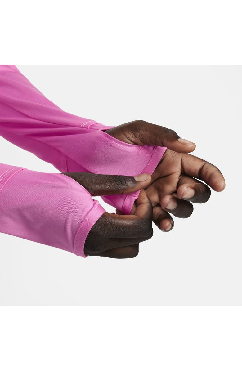 Nike Dri-FIT Swift Element UV Quarter Zip Running Pullover, Alternate, color, Playful Pink