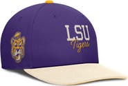 Nike Men's Nike Purple/Cream LSU Tigers Pro Legacy Script Snapback Hat