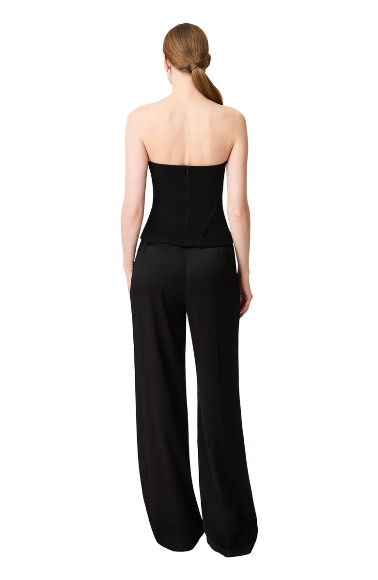 Another Tomorrow Architectural Bustier, Alternate, color, Black