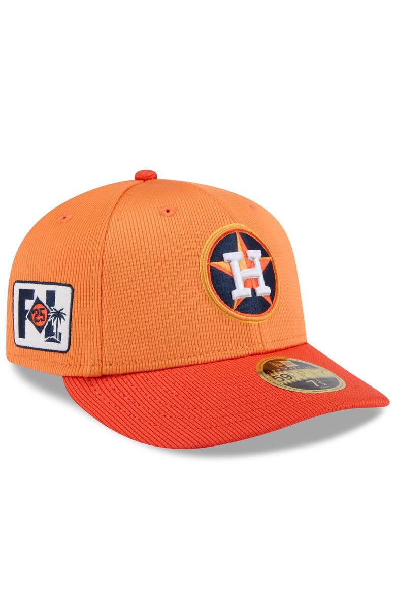 Men's New Era  Orange Houston Astros 2025 Spring Training Low Profile 59FIFTY Fitted Hat, Main, color, Orange