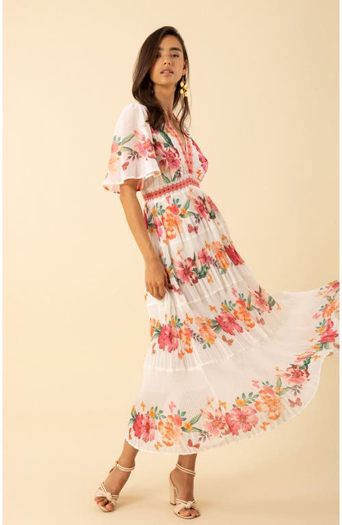 Hale Bob Angie Chiffon Maxi Dress In Multi