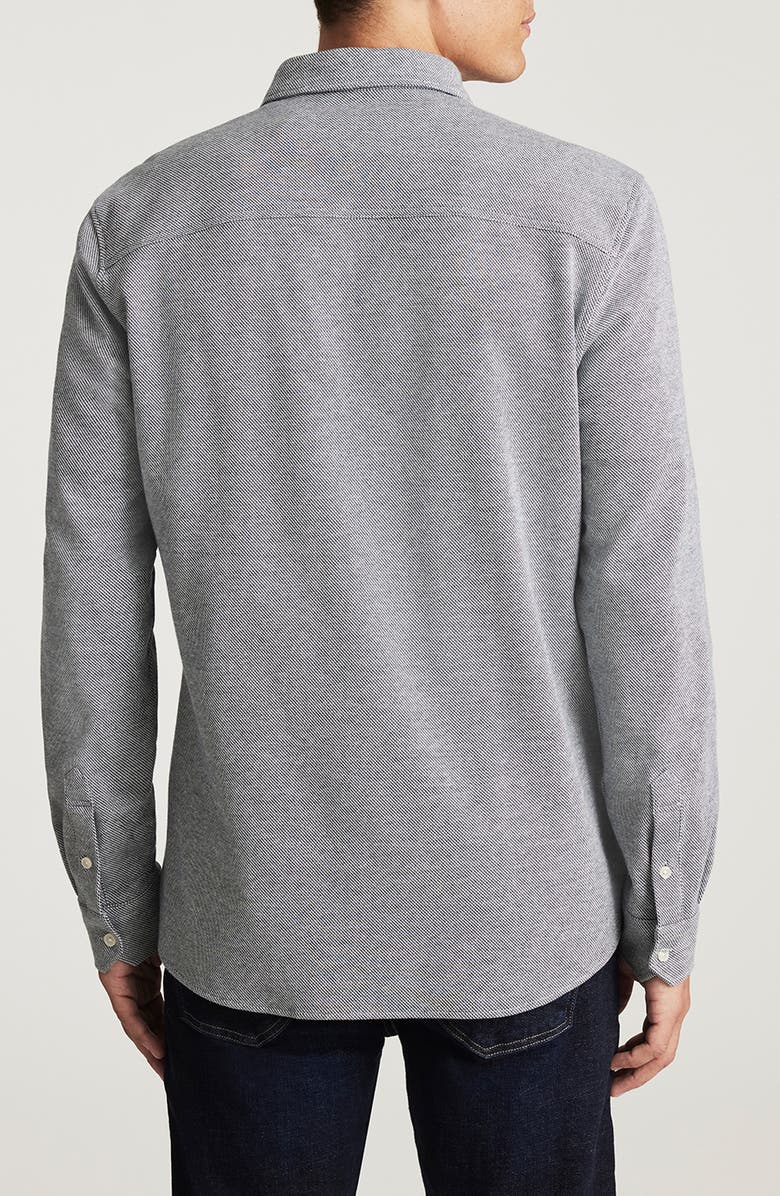 Mavi Jeans Total Cotton Blend Button-Up Shirt, Alternate, color, Total Eclipse