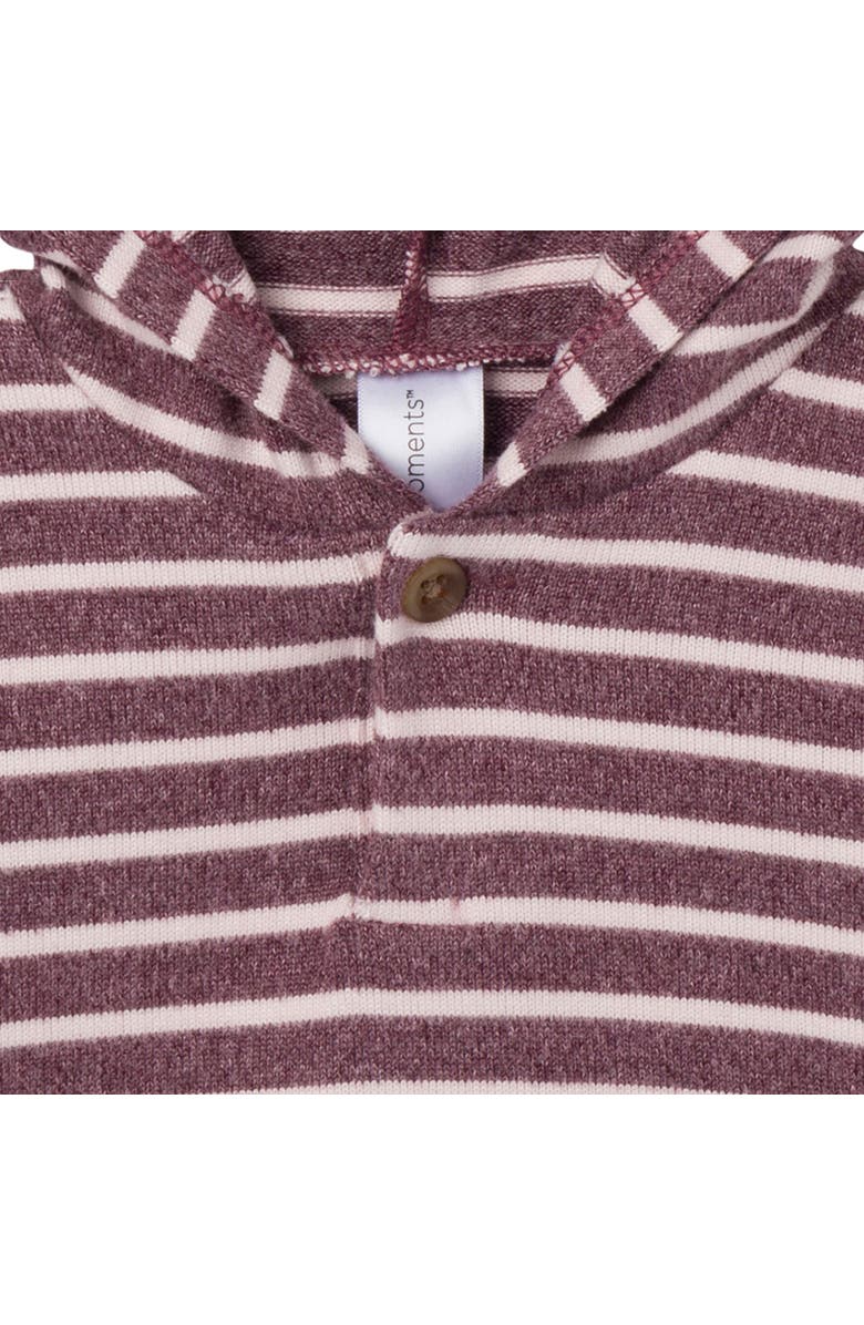 Modern Moments<sup>™</sup> by Gerber Hooded Brushed Hacci Top & Jogger Set, Alternate, color, Rose