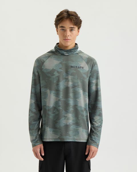 Tidefall Camo Perforated Hoodie