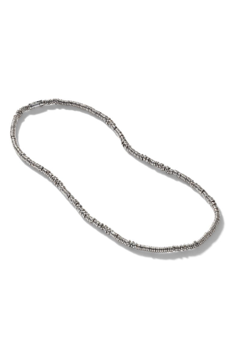 John Hardy Heishi Sterling Silver Beaded Necklace, Alternate, color,