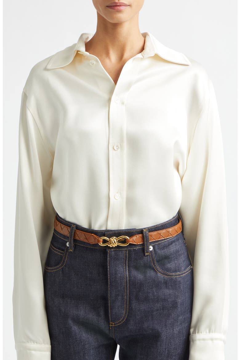 Intrecciato Belt, Alternate, color, 2387 TANNIN-MUSE BRASS