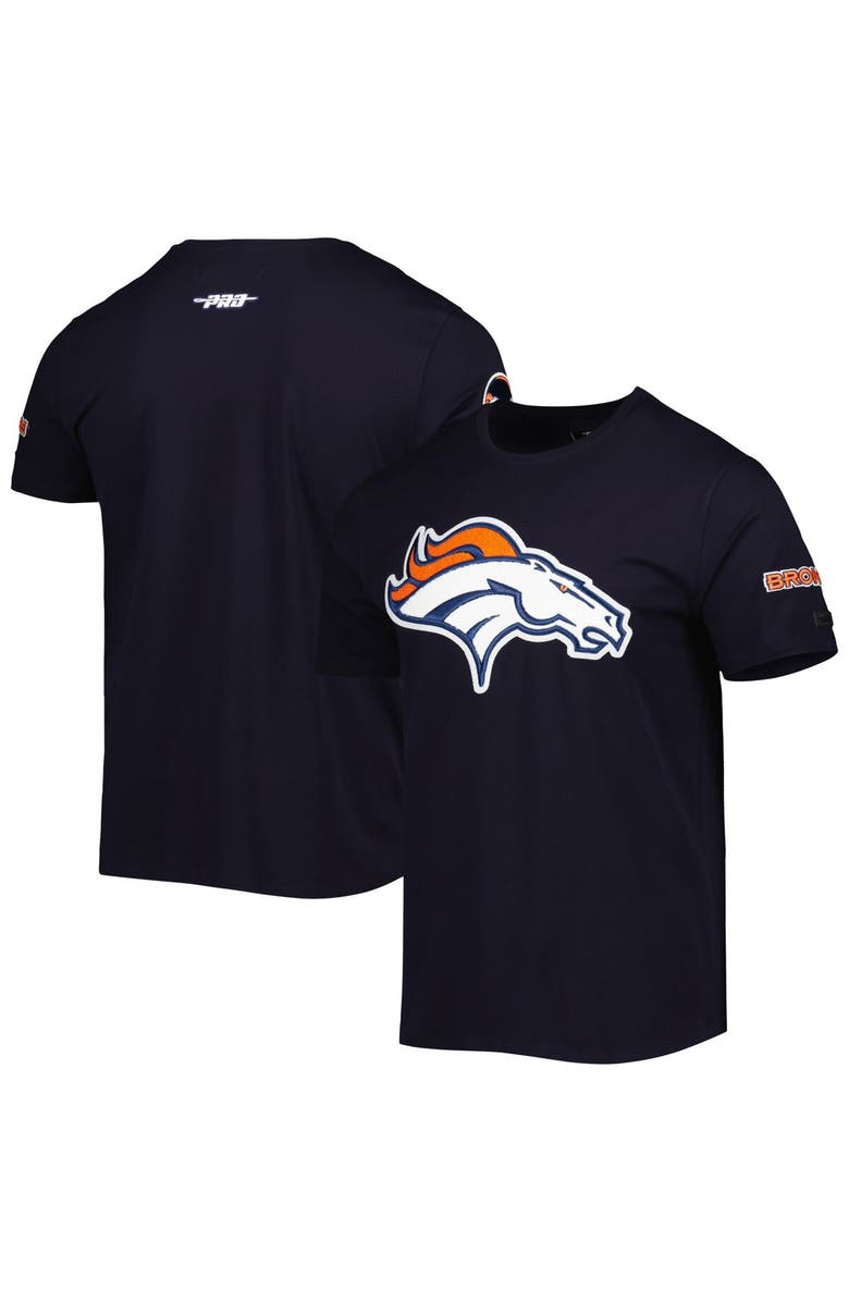 PRO STANDARD Men's Pro Standard Navy Denver Broncos Mash Up T-Shirt, Main, color, Navy