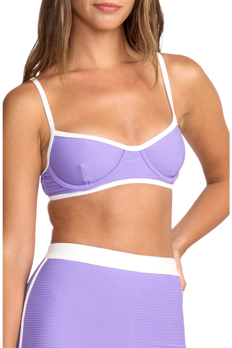 Tanlines Tami Underwire Bikini Top, Alternate, color, PURPLE PUNCH