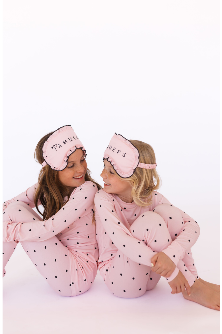 Polka Dot Two Piece Sleepwear Set, Alternate, color, Blush Polka Dot