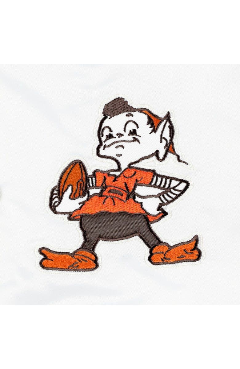 STARTER Men's Starter White Cleveland Browns The Power Forward Full-Snap Jacket, Alternate, color, 