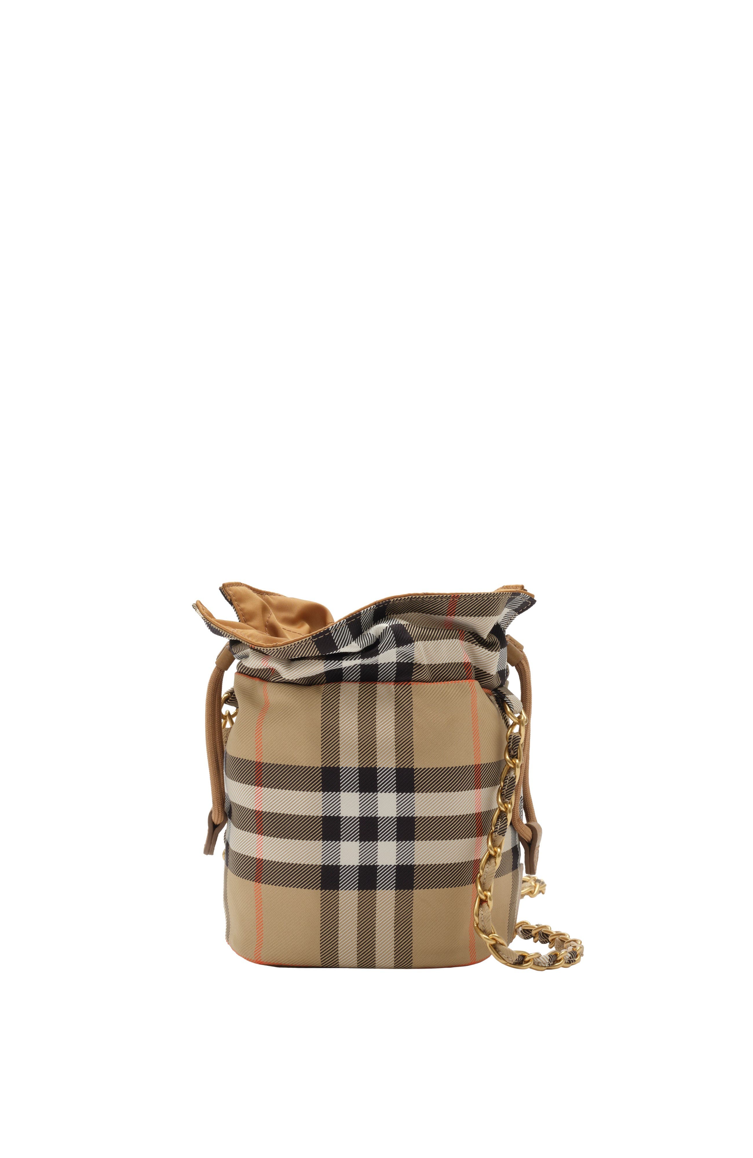 Burberry Horseshoe Chain Pouch, Main, color, Teak Brown