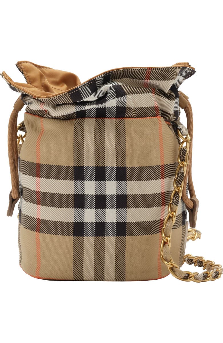 Burberry Horseshoe Chain Pouch, Main, color, Teak Brown