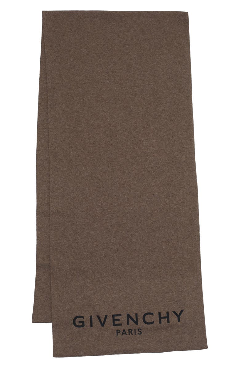 Givenchy Logo Patch Scarf, Alternate, color, 