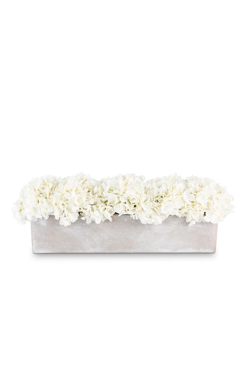 CocoBella Bellamy Hydrangea Arrangement, Main, color, 24" Snow