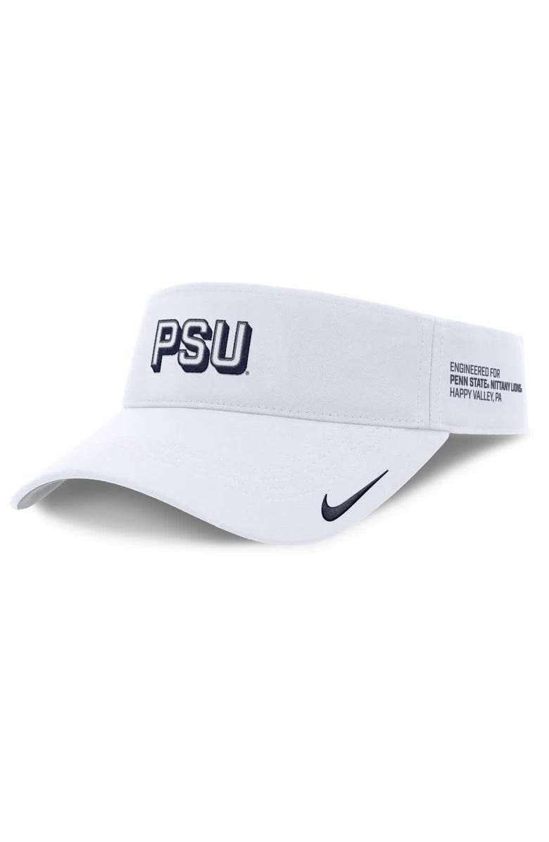 Nike Men's Nike White Penn State Nittany Lions 2025 On-Field Gameday Performance Ace Adjustable Visor, Main, color, White