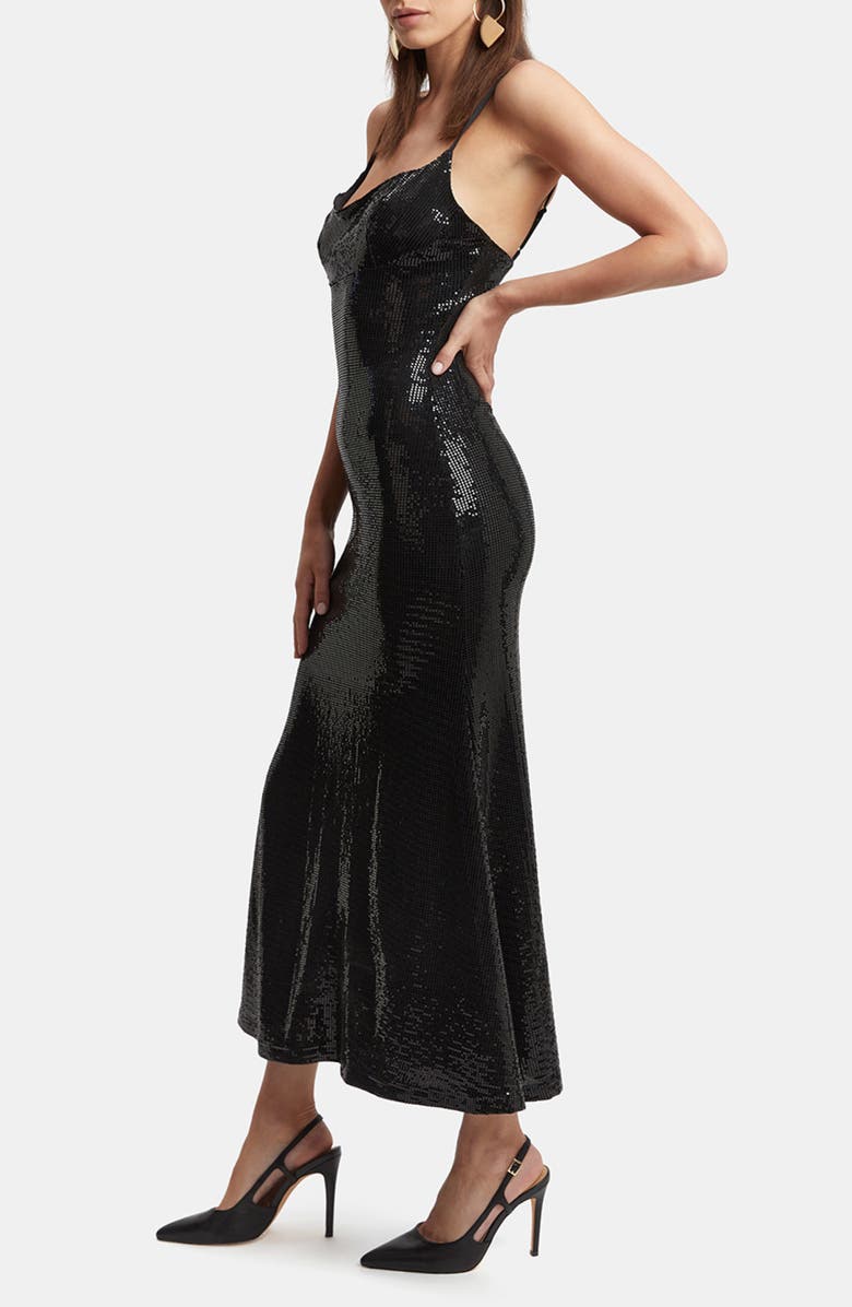 Bardot Ira Sequin Midi Dress, Alternate, color,