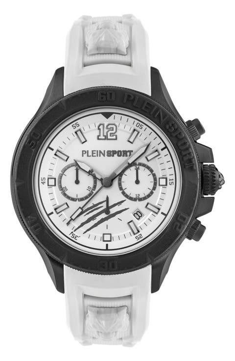 Warrior Tech Silicone Strap Watch, 47mm