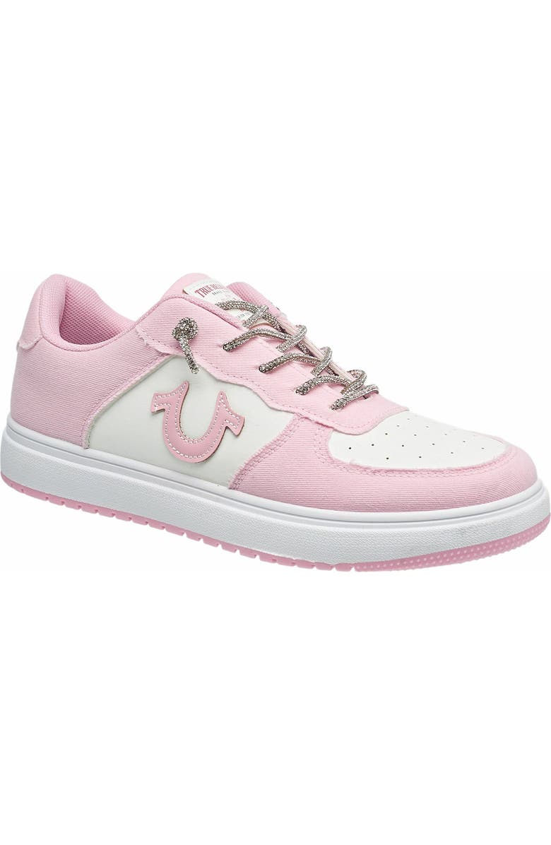 True Religion Ladies Allison Logo Sneaker, Main, color, Pink