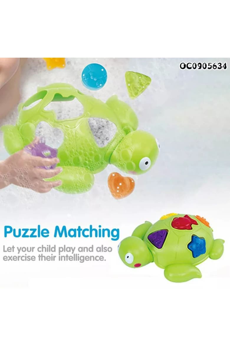 Turtle Colorful Shape Sorter Puzzle Toy Set, Alternate, color, Multicolor
