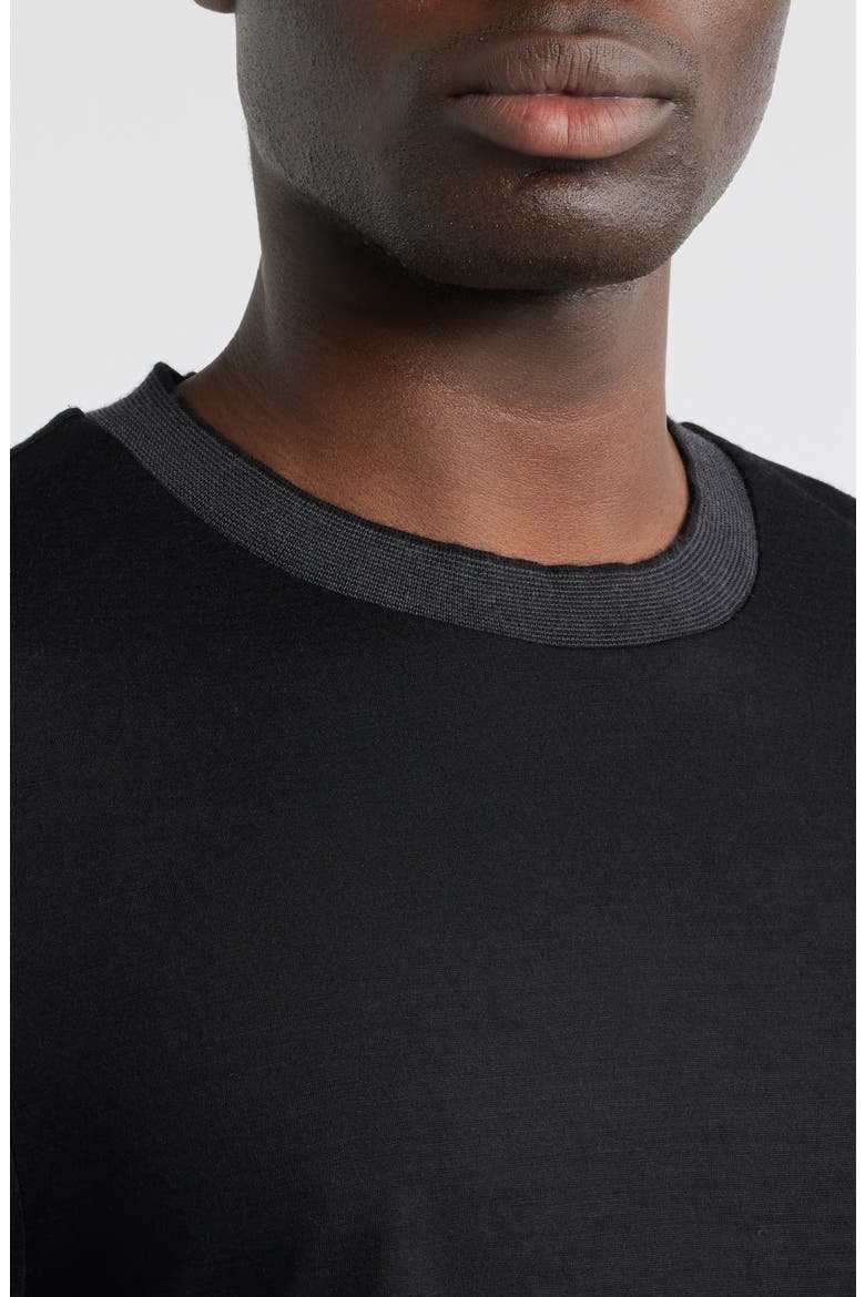 Talley 110 Wool Long Sleeve Pullover, Alternate, color, BLACK