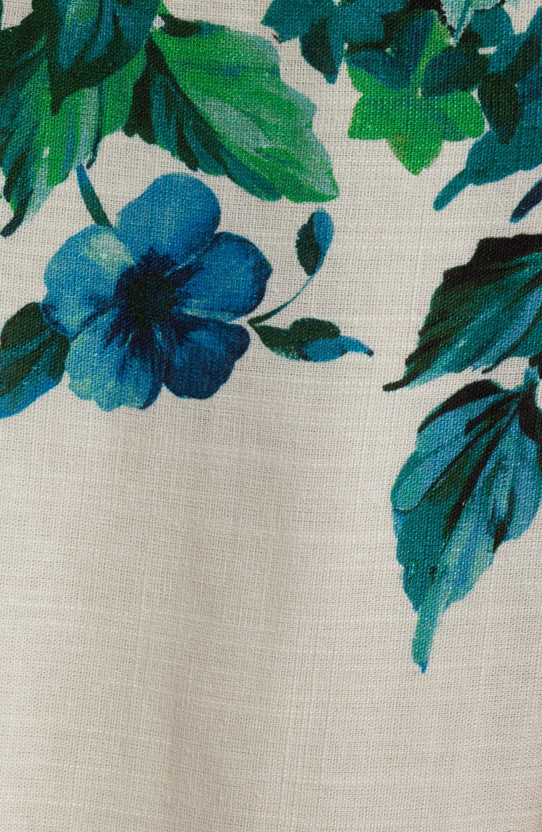 Tahari ASL Placed Floral Dress, Alternate, color, Cream Multi