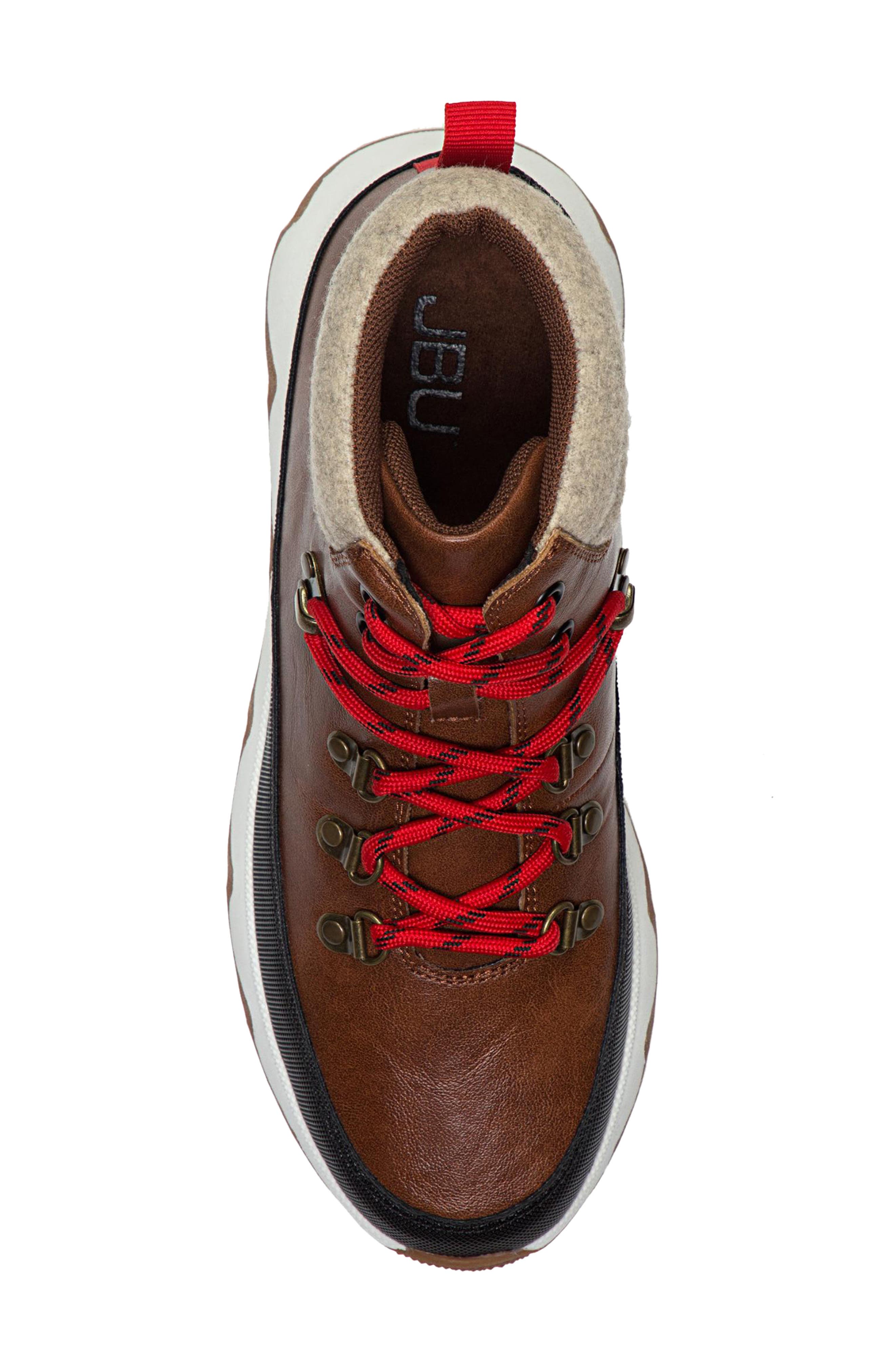 Sorento Water Resistant Faux Leather Boot, Alternate, color, WHISKEY