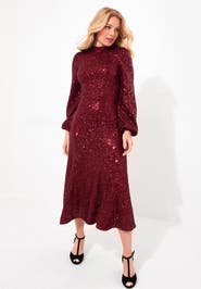 Joe Browns A Line Sequin Midi Dress