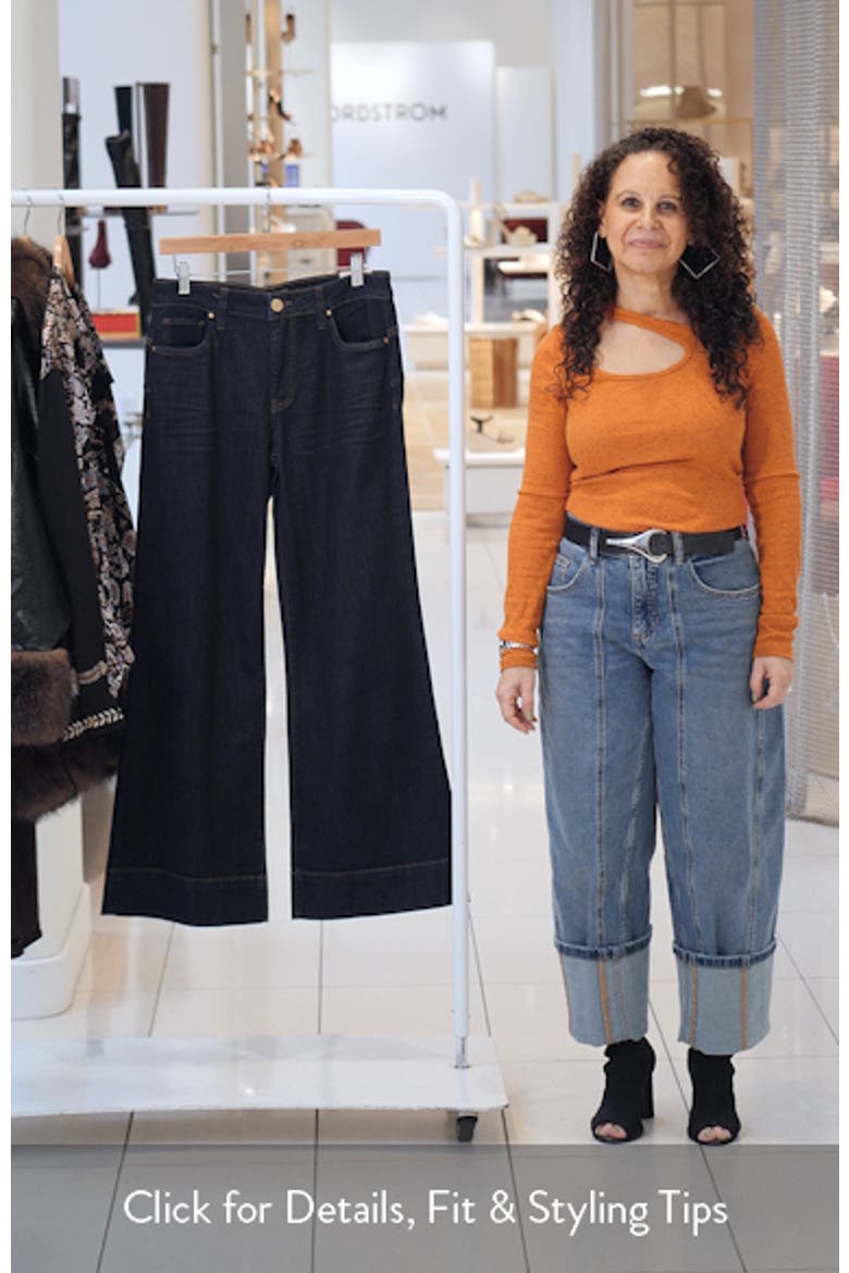 Maya Fab Ab Wide Leg Jeans video