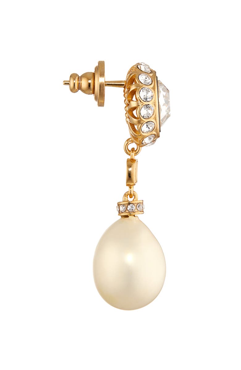 Valentino Garavani VLOGO Signature Drop Earrings, Alternate, color, Gold