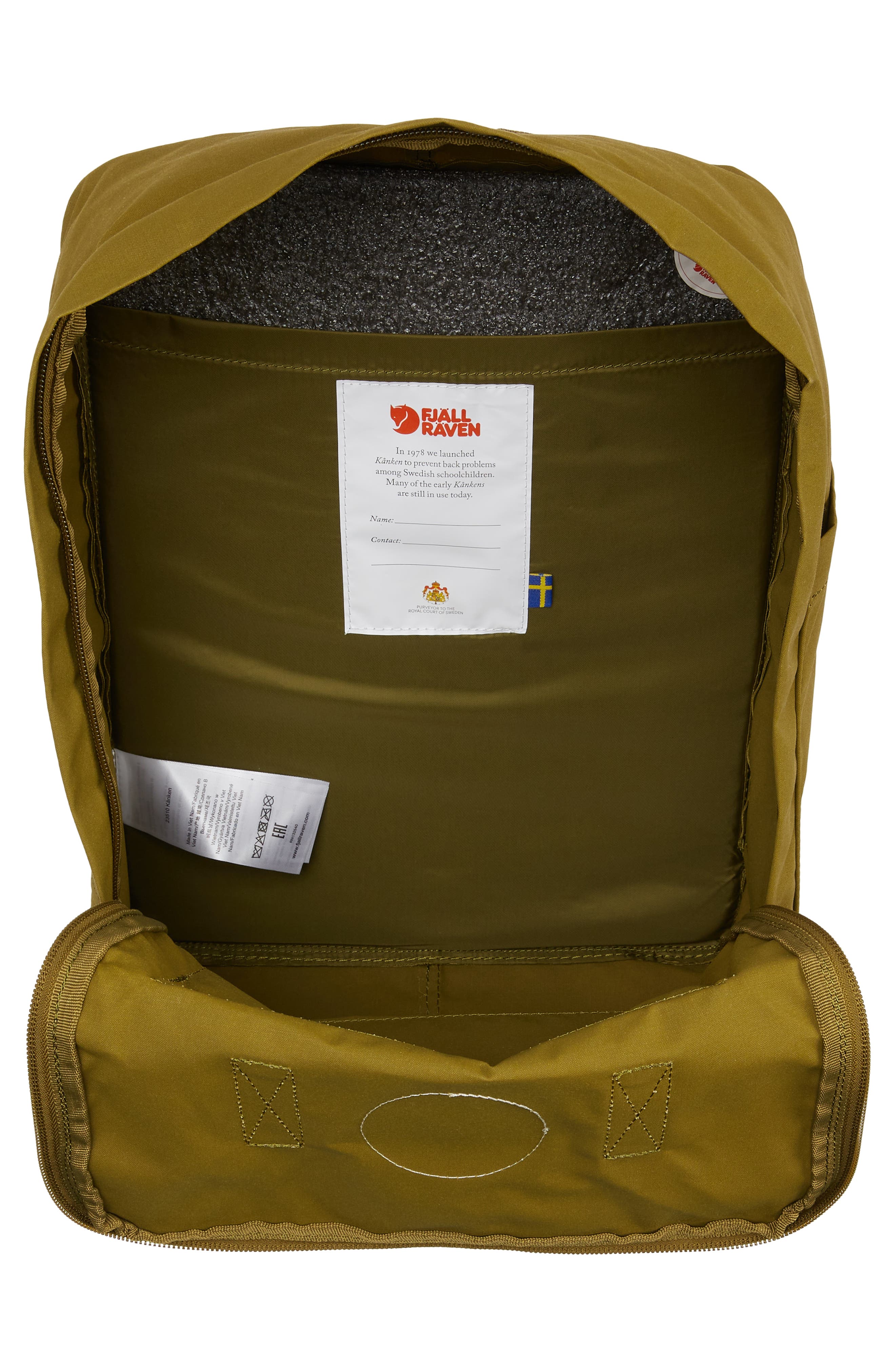 Kånken Water Resistant Backpack, Alternate, color, FOILAGE GREEN