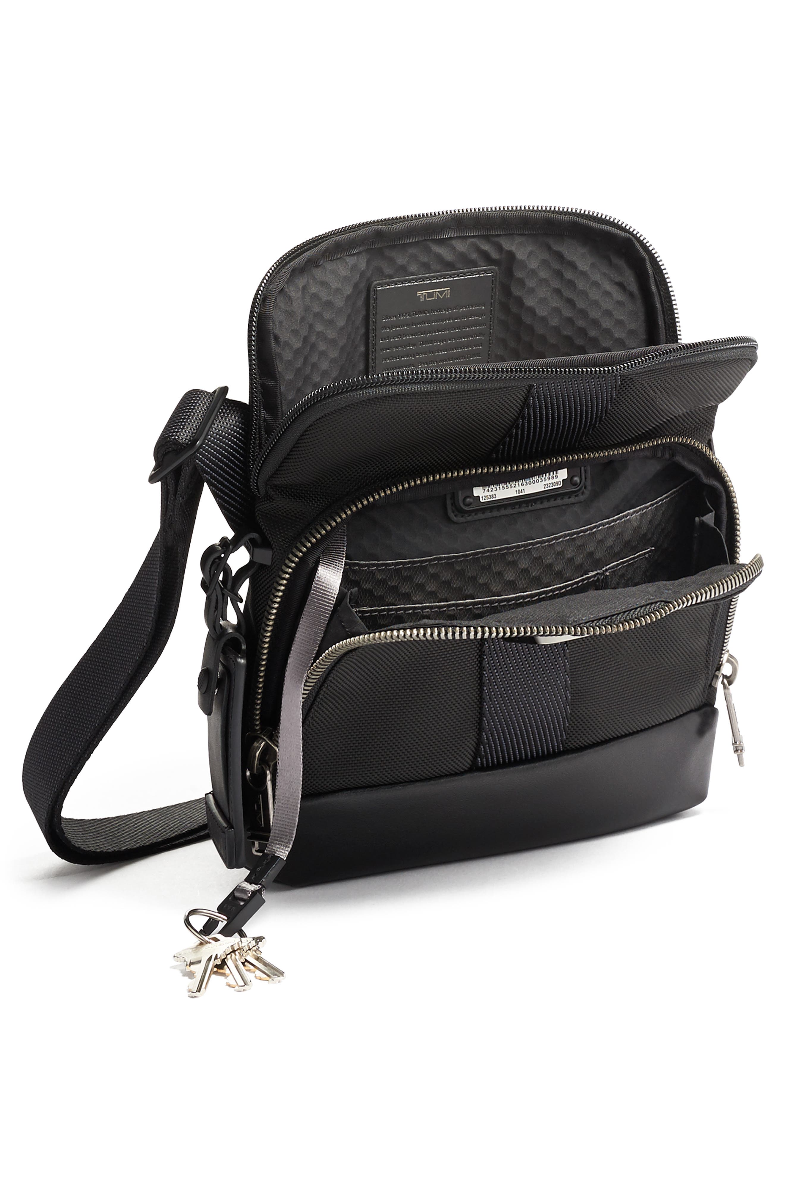 TUMI Alpha Bravo Barksdale Black Crossbody Bag, Alternate, color, 