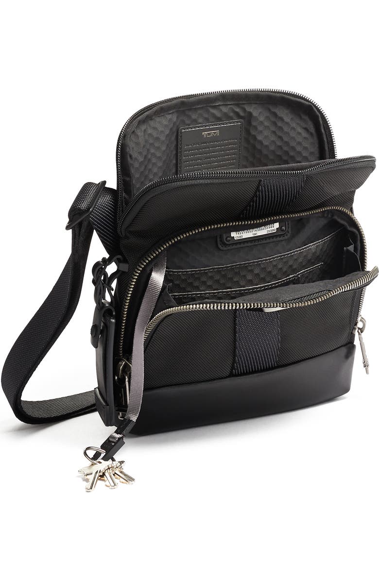 TUMI Alpha Bravo Barksdale Black Crossbody Bag, Alternate, color,