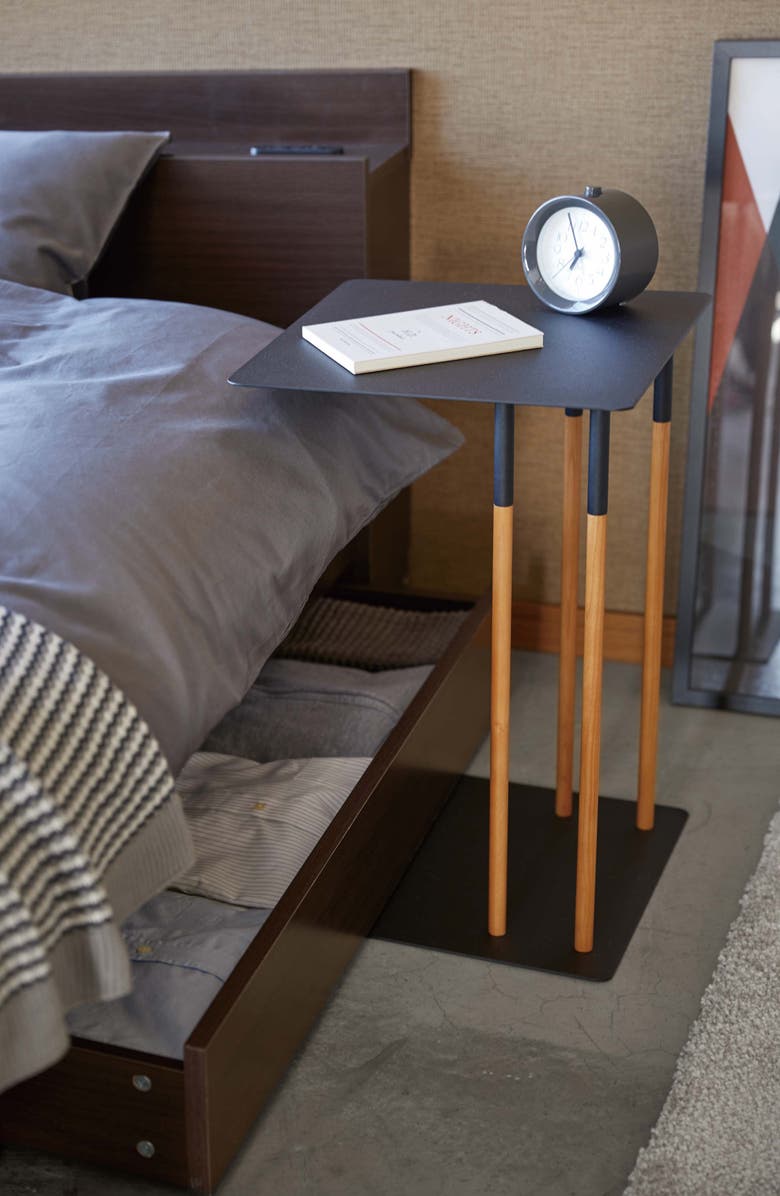 Yamazaki Sliding Side Table, Alternate, color, Black