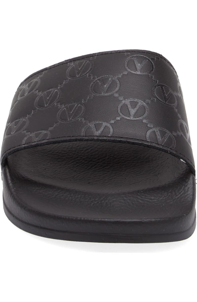 VALENTINO BY MARIO VALENTINO Eros Monogram Slide Sandal, Alternate, color, Black