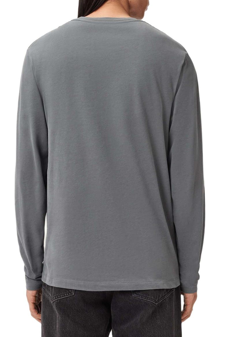 Brace Long Sleeve Cotton T-Shirt, Alternate, color, HAZED GREY