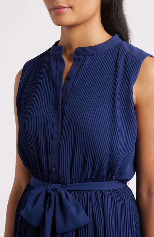 Sam Edelman Pleated Minidress In Blue