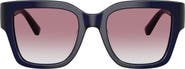 Tory Burch 52mm Gradient Polarized Square Sunglasses