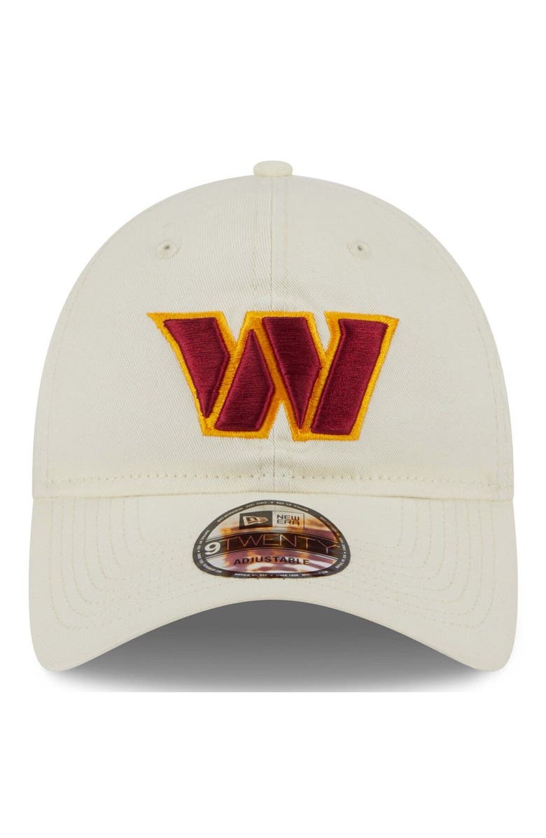 New Era Men's New Era Cream Washington Commanders Core Classic 2.0 9TWENTY Adjustable Hat, Alternate, color,