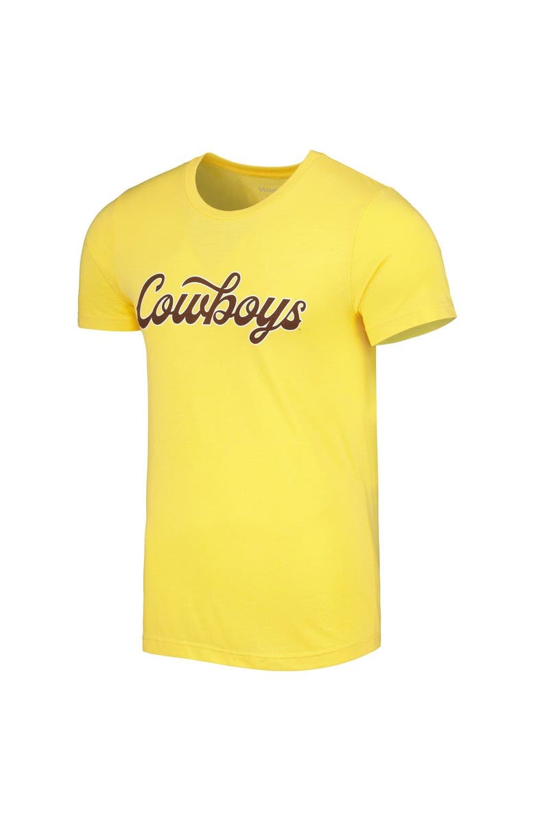 HOMEFIELD Men's Homefield Heather Gold Wyoming Cowboys T-Shirt, Alternate, color, Heather Gold