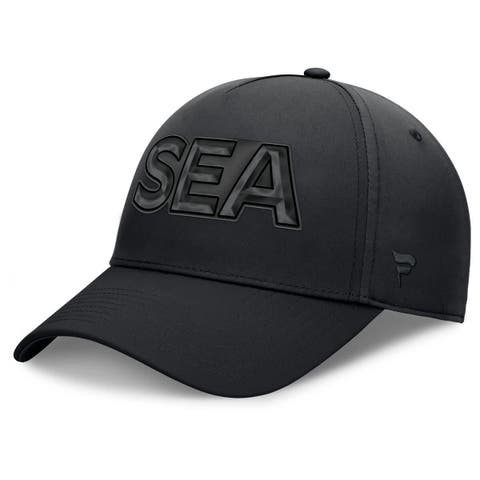Men's Fanatics Black Seattle Kraken Authentic Pro Road Team Code Flex Hat