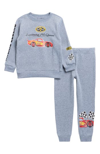 Assorted Kids' Disney Cars Fleece Top & Joggers Set In Blue