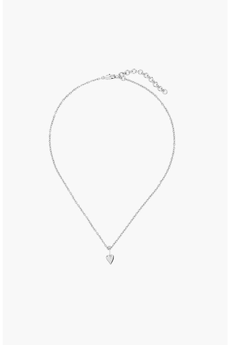 Loff Mini Heart Pin Choker In Silver, Main, color, Silver